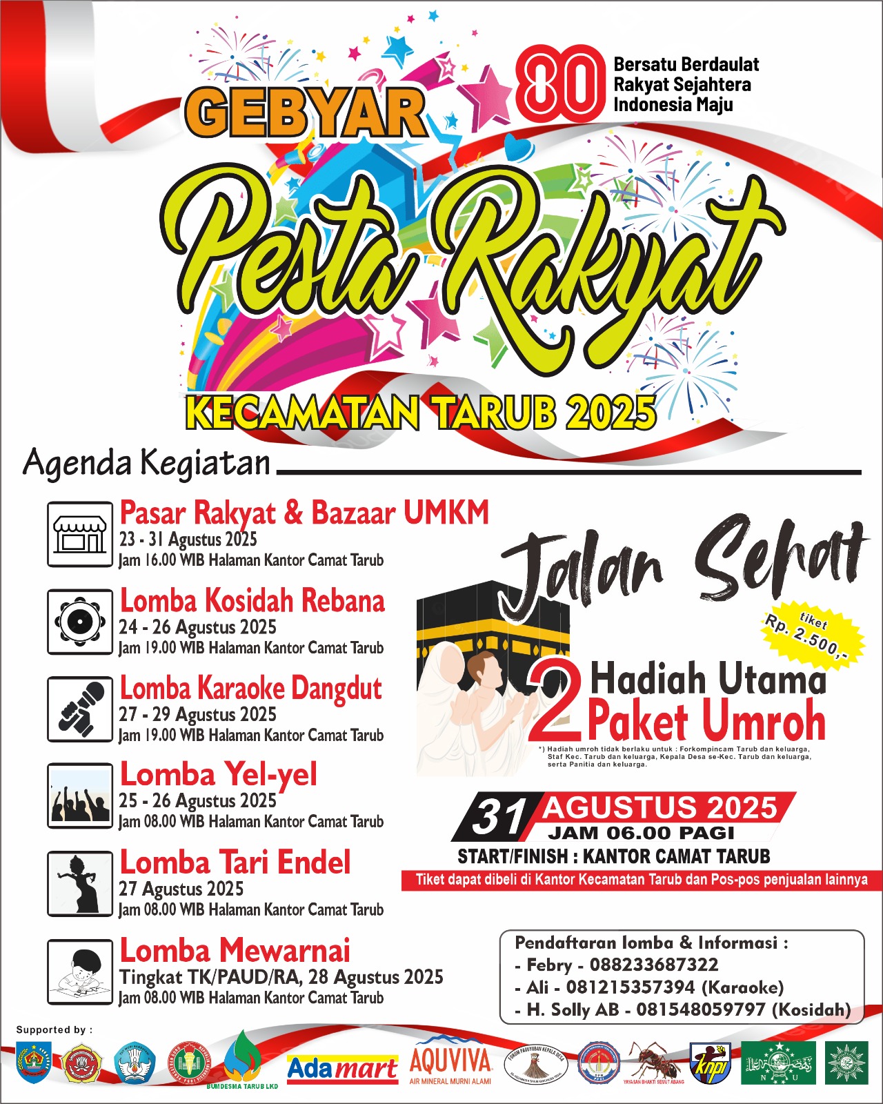 gebyar-pesta-rakyat-kecamatan-tarub-2025-meriahkan-hut-ri-ke-80